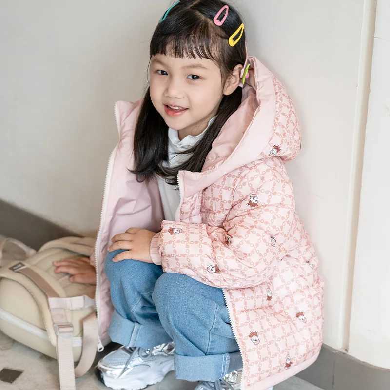 Baby Girls Double Sided Down Jacket 2025Autumn Winter Kids Thicken Warm Cotton Padded Zipper Parka Coat Childrens Clothing Tops X250920