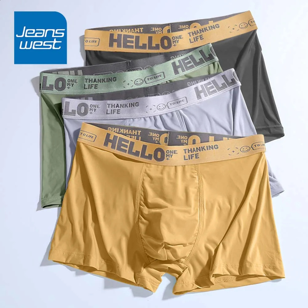 8Pcs Boxers man Ice Silk U Convex Male Underpants Sexy Lingerie Breathable QuickDry Man Underwear Plus Size XL5XL 250920