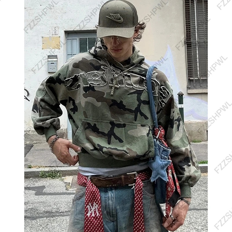 Patch ns Harajuku Letter Print Oversized Y2K Hooded sweatshirt Hip Hop Casual Hoodie sweatshirt Punk Fashion Pullover Goth 250919