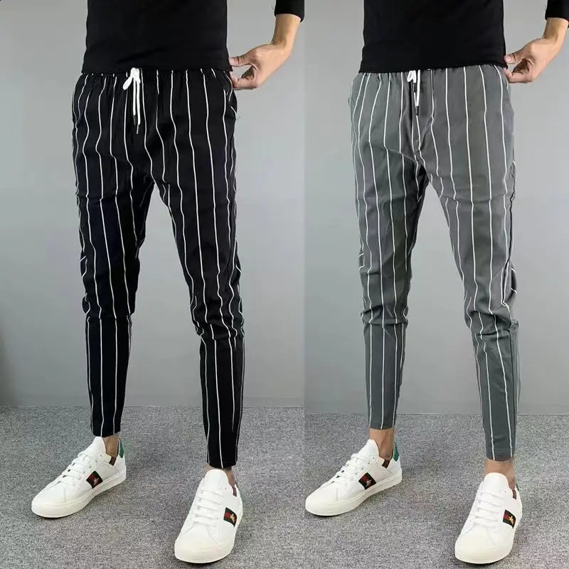 Mens Lightweight Smart Casual Loose Straight Dress Suit Pants All Match Korean Business Trousers Streetwear Z121 250919