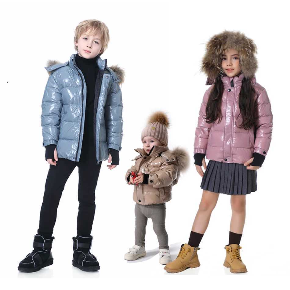 Big discount kids coat winter down jackets for boys girls protective from wind and water filled duck down coats X250920