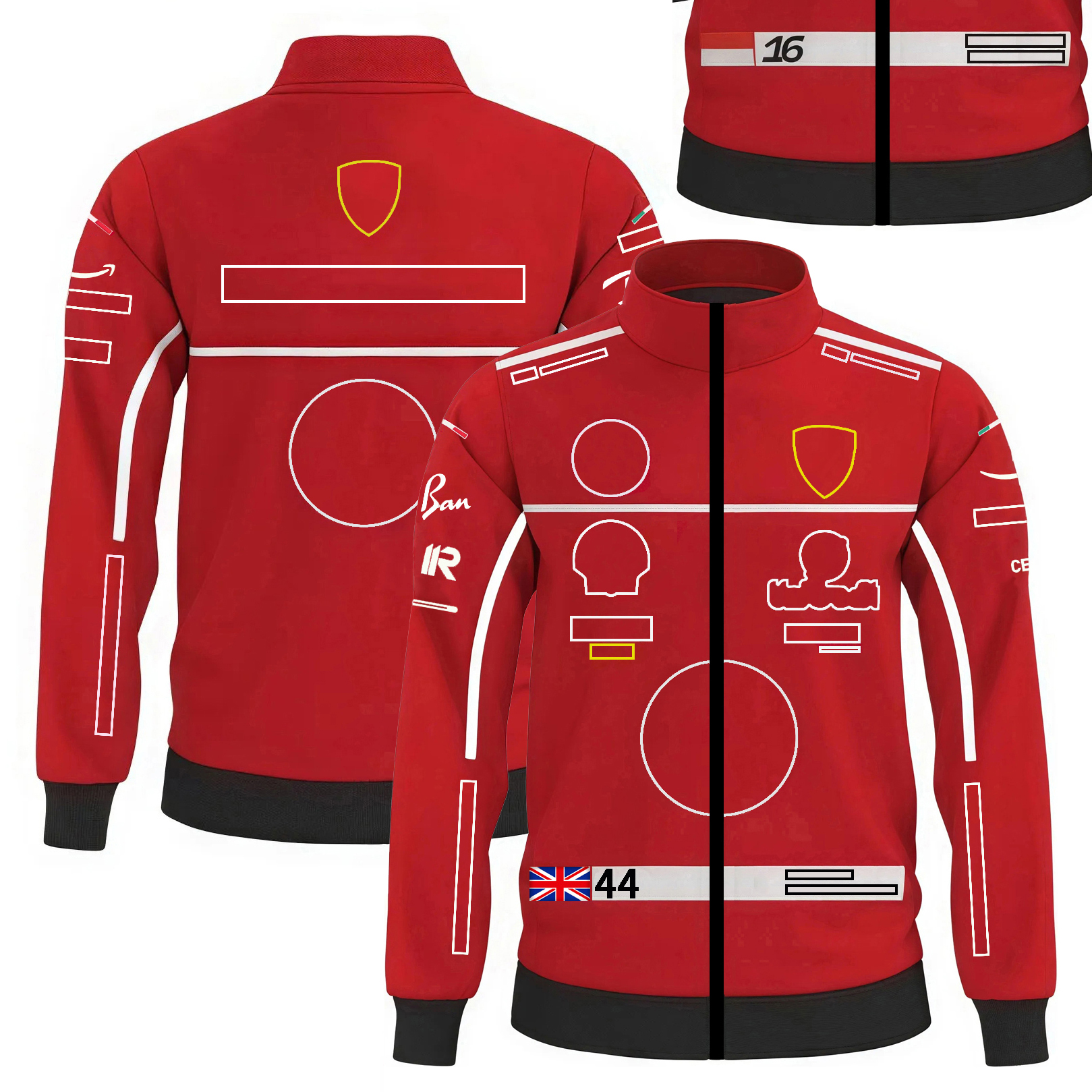 2025 F1 Team Red Racing Jacket New Formula 1 Driver Race Same Zip Jacket Sweatshirt Car Fans Customized Jacket Men Women Plus Size