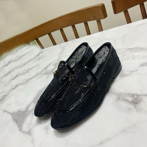 Breathable loafers, women's canvas shoes, thick soled flat bottomed mesh shoes, round toe flat shoes, sheepskin casual shoes, top quality EU
