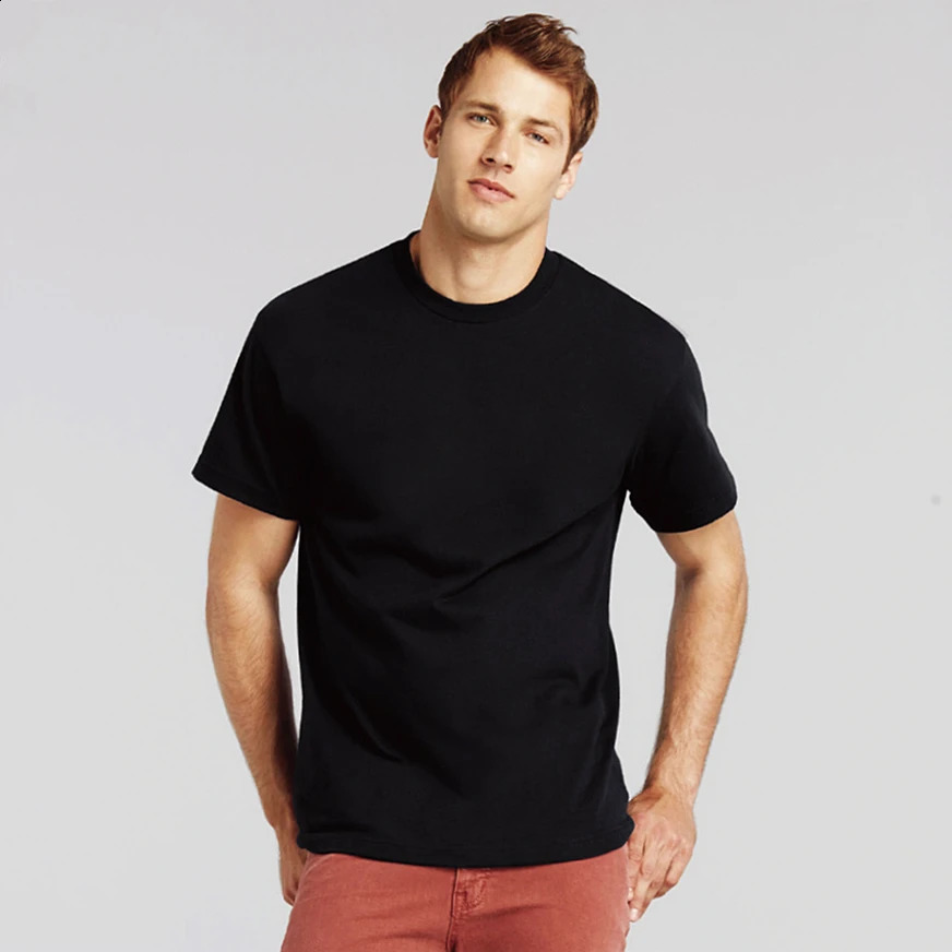 Europe Size 100 Cotton Mens TShirt ONeck Solid Color Men Tshirt for Male T shirts Man Tops Tees MRMT 2025 250920