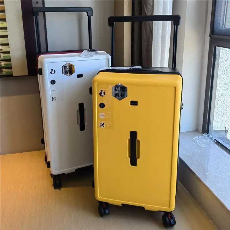 Wide pull rod luggage female internet celebrity Instagram new travel case shock absorber brake universal wheel large capacit W250920-image-1076022307