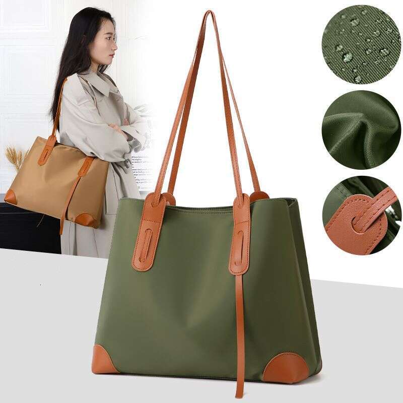 Commuting Large Capacity Shoulder For Women 2025 New Fashion Casual Versatile Nylon Tote Bag