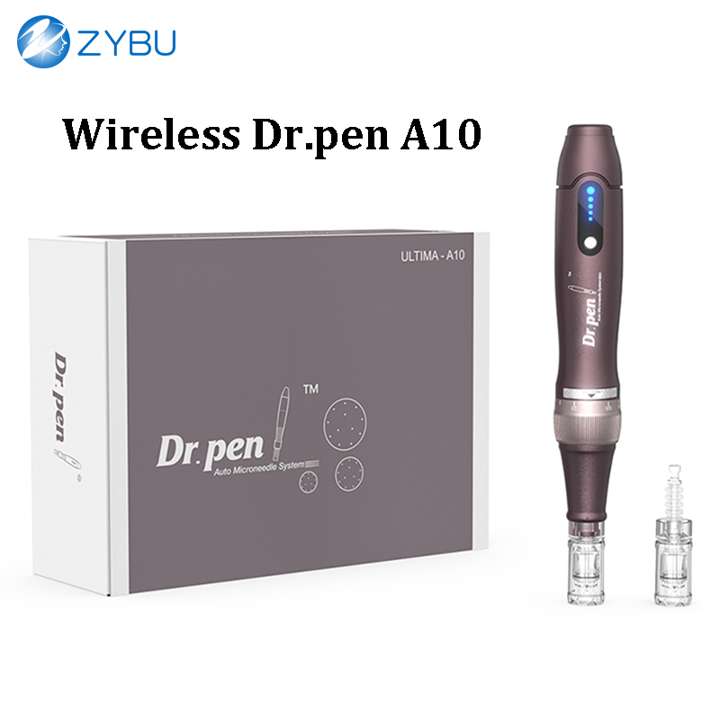 DRPEN Ultima A10 chargé sans fil pour la mésothérapie - comprend deux ensembles de cartouches micro-linaises à 12 broches Derma stylo Face MTS Sk