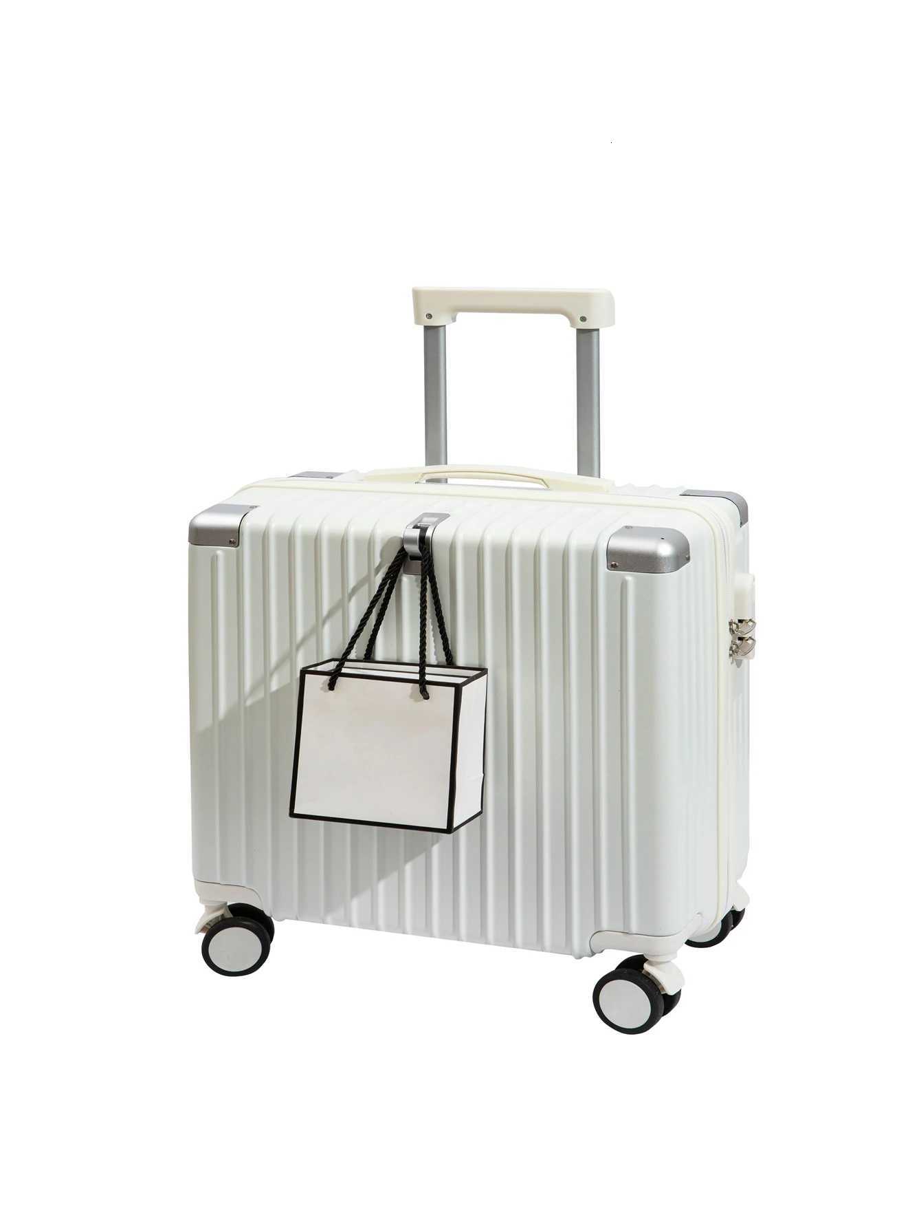 Multi functional luggage suitcase 18 inch luggage case student large capacity travel suitcase password box internet famous model W250920-image-1076021871
