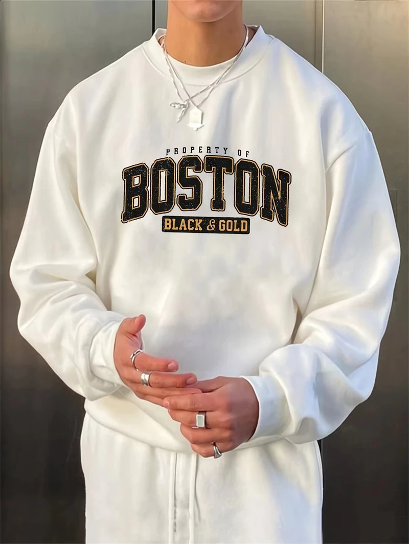 Simple Letters Pattern Sweatshirts For Men Fashion Trendy Streetwear 3D Printed Hoodies Cool Oversized Hip Hop Couple Pullovers 250919