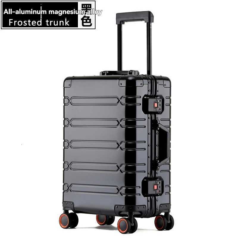 All aluminum magnesium alloy suitcase travel luggage business 20 inch boarding universal wheels silent retro trend 24 men an W250920-image-1076034182