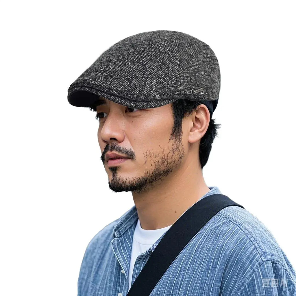 Autumn Winter Thick Warm sboy Caps Men Women Soft Beret Hat Casual Fashion Detective Hats Retro Driver Flat y250920