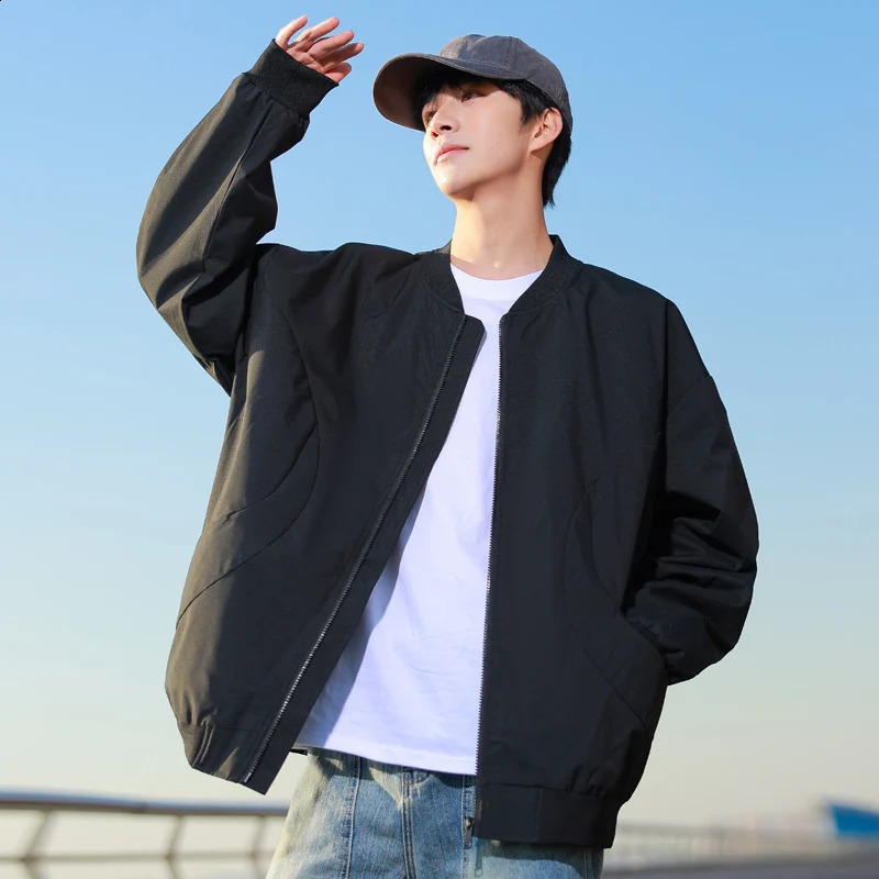 Autumn Workwear Jacket Men Casual Bomber Korean Windbreaker Mens Jackets Slim Fit Baseball Coats S3XL Outerwear 250905