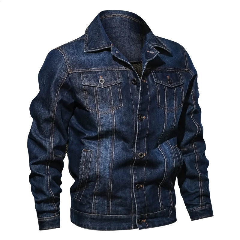Slim Cowboy Coat Mens Denim Vestes Men Fashion Slim Jean Boutons d'extérieur en jean Veste en denim Sexy Mens Clothing Plus Size S6xl 250920