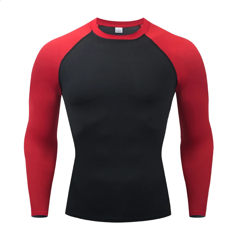Hommes à manches longues Sport Tshirt rapide Dry Body Body Corpression Compression Top Gym t Fitness Terre Rashgard 250920