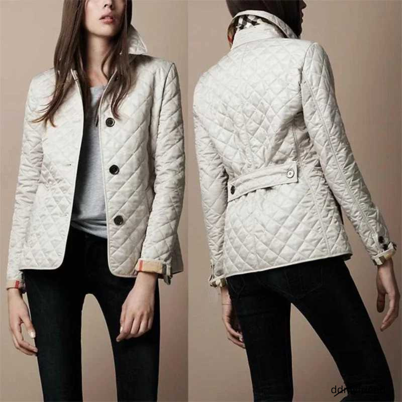 Quilted Coat Winter Jacket Turn-Down Collar Jackets For Women 2023 Elegance Office Lady Single-Breasted Warmth Streetwearx241007 ddmyfriend ddmyfrie