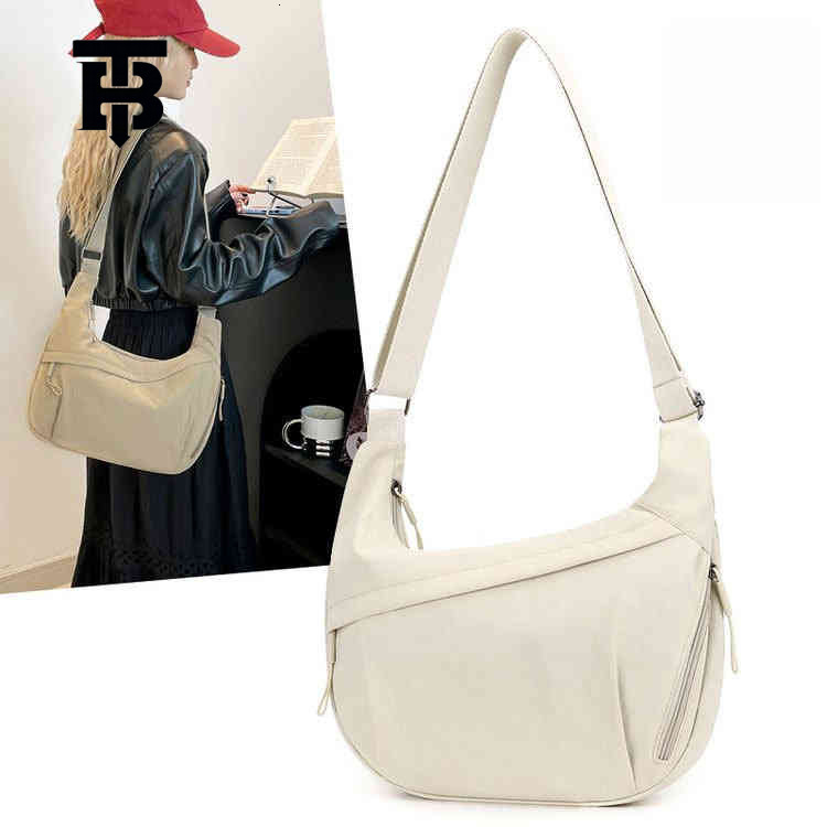 TB BHULAMTE Free Shipping New Designer Women's Fashionable Large Capacity Crossbody Bag High-end Simple Nylon Women's Fashionable Lightwei