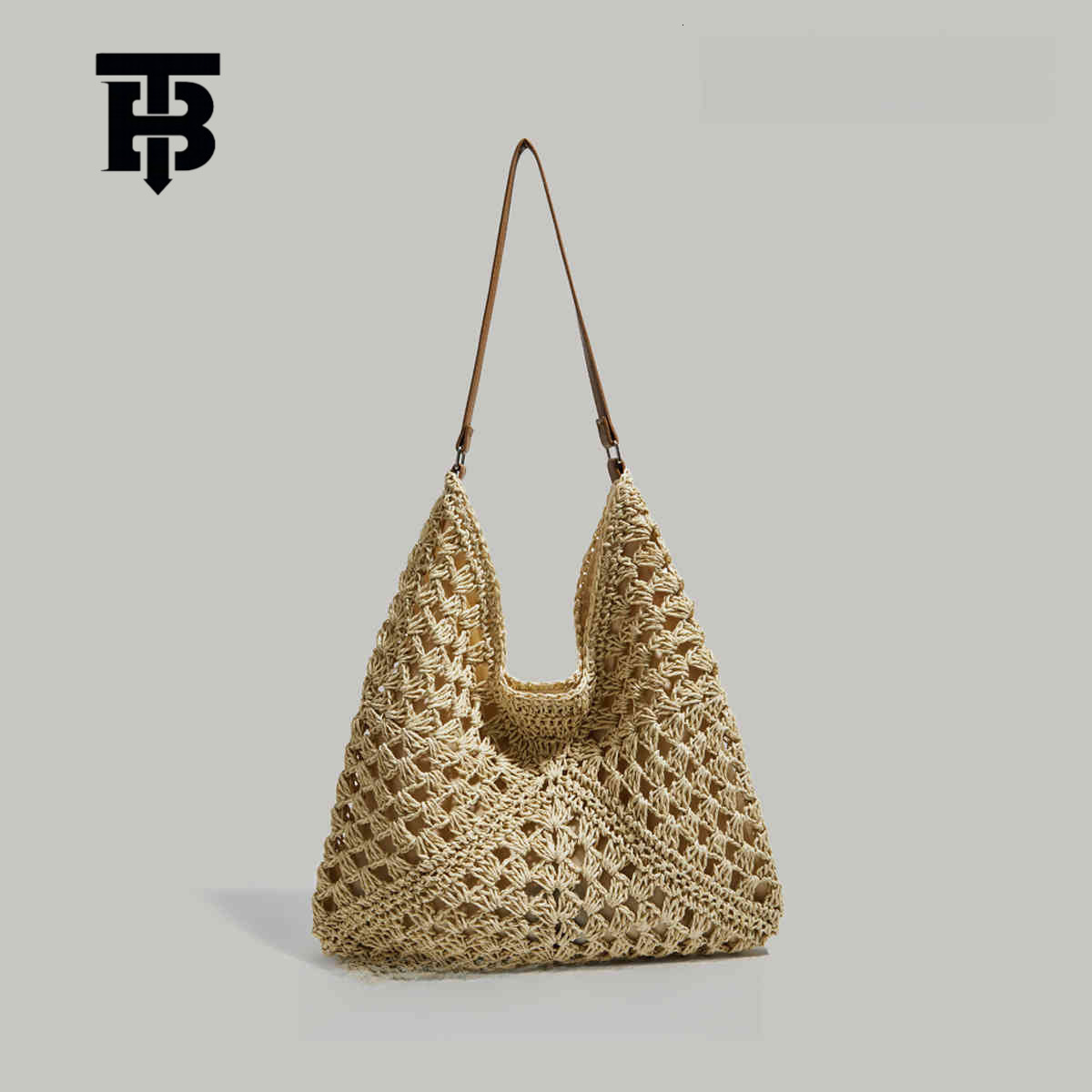 TB BHULAMTE Free Shipping New Designer Women's Bag Large Capacity Straw Bag For Women 2025 Trend Summer Travel Beach Bag Woven Hollow Should