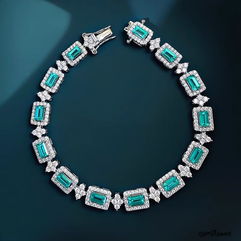 2025 Choucong Top Sell Bracelets de mariage Bijoux blanc remplissage or Princess Cut 5a Cubic Zircon CZ dia Gemstones Party Women Charm Bangle Gi
