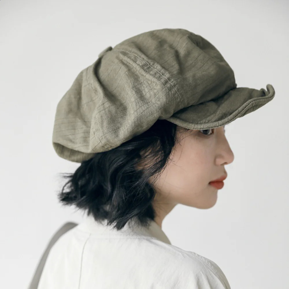 Retro sboy Caps Men Octagonal Hats British Painters Autumn Winter Berets Herringbone Flat Hip Hop 250920