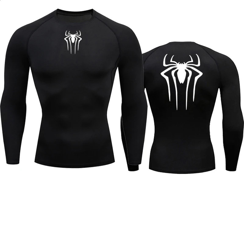 Sun Protection Sports Second Skin Running Tshirt Mens Fitness Rashgarda MMA Long Sleeves Compression Shirt Workout Clothing 250920