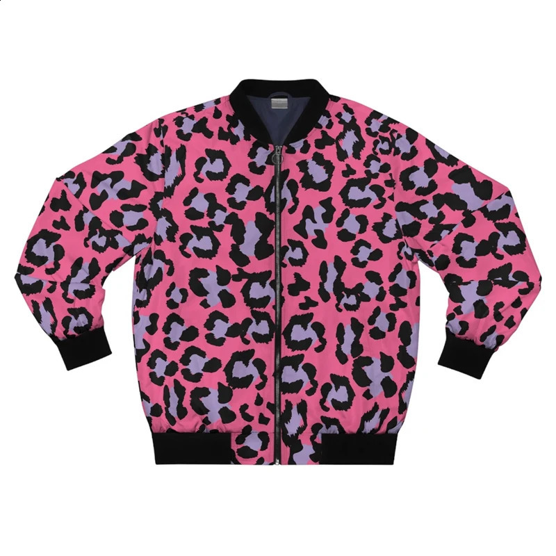 Various Leopard Prints Jacket Mens Clothing 3D Printing Animal Cosplay Jackets Hip Hop Streetwear Fashion Trend Bomber 250905