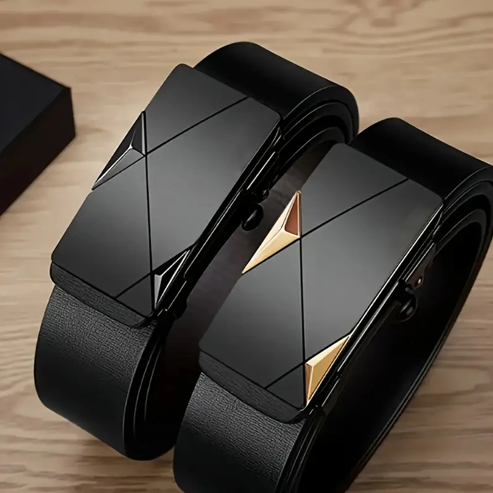 Mens Automatic Buckle PU Belt Fashion Matching Business Casual Trendy Waist Accessories Wholesale 250920