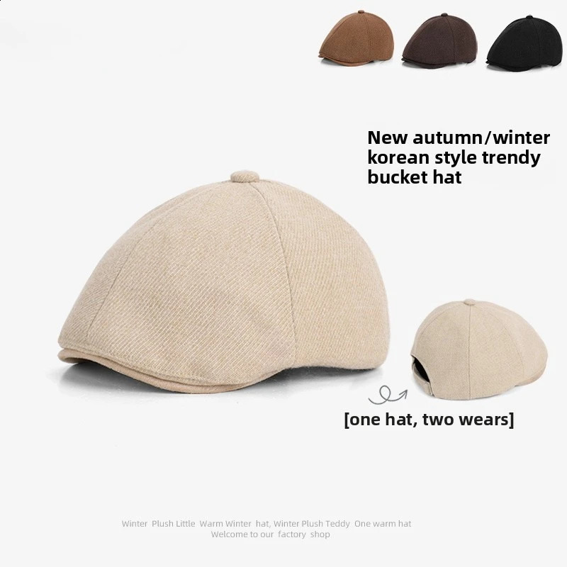 British style retro forward hat womens autumn and winter headwear versatile breathable faceenhancing sboy cap 250920