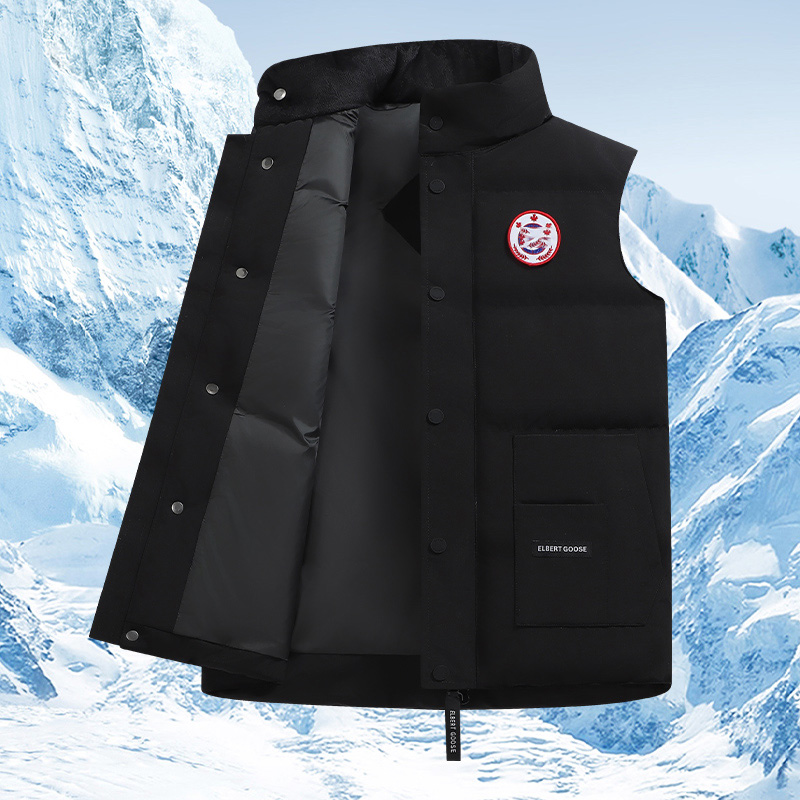 Fashion waistcoat down jacket Unrestricted Winter Puffer Jackets Warm Unisex Outerwear men coats 2025 designer New