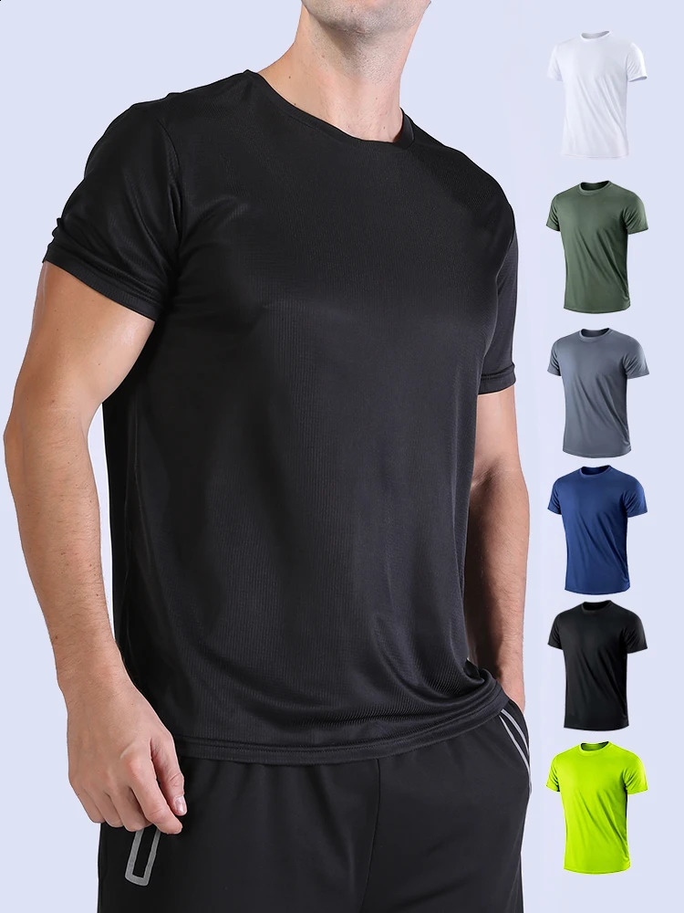 Mens Solid Color Ultralight Quick Dry Sport TShirt Breathable Lightweight Top For Fitness Training Workout Running Gym 250920