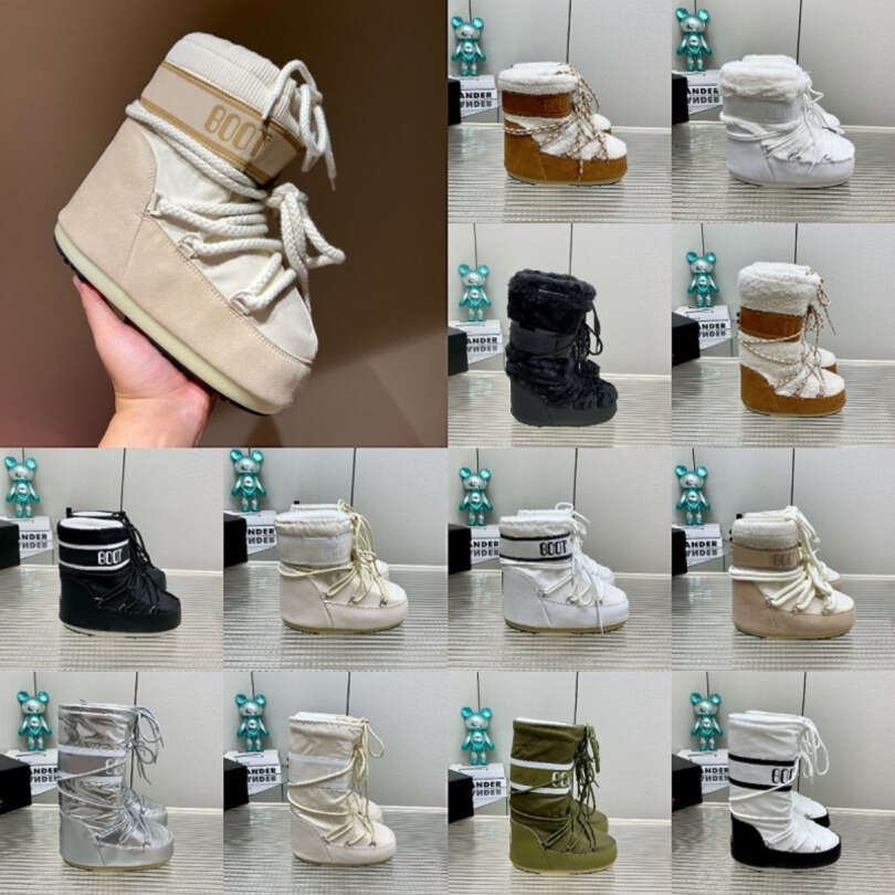 2026 Snow Brand Designer Femmes hommes Bottes de pluie épais talons épais semelles cochles de cheville excellente
