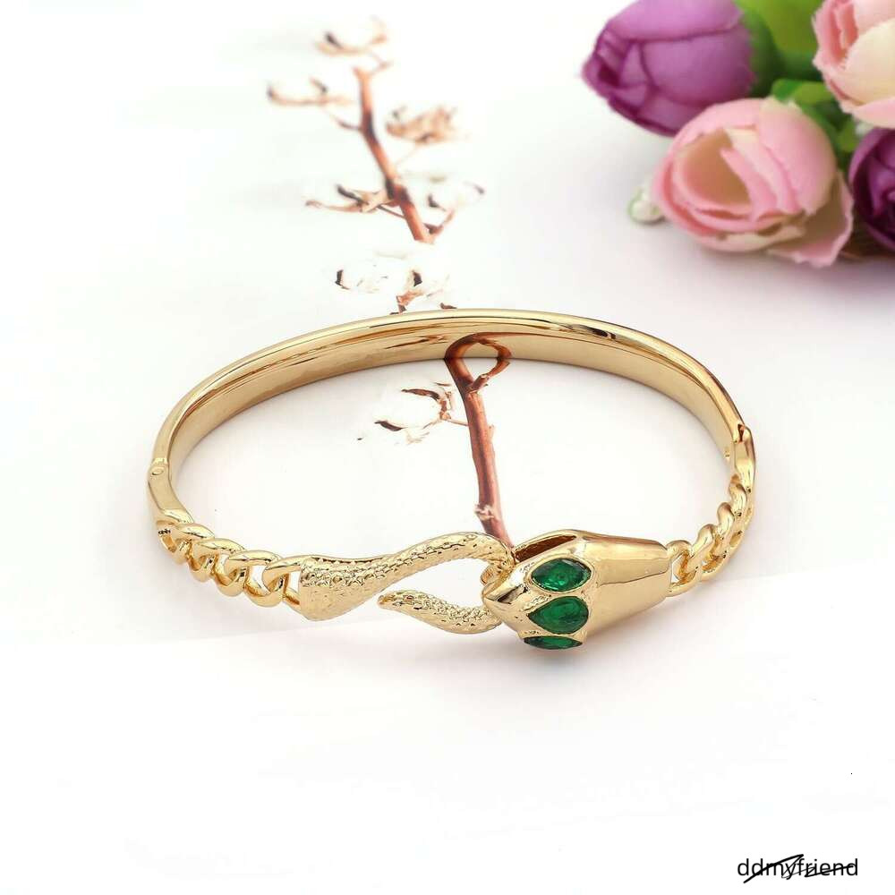 Collections en acier inoxydable pour les femmes de vente chaude personnalité de serpent en titane en acier niche bijoux de main ddmyfriend