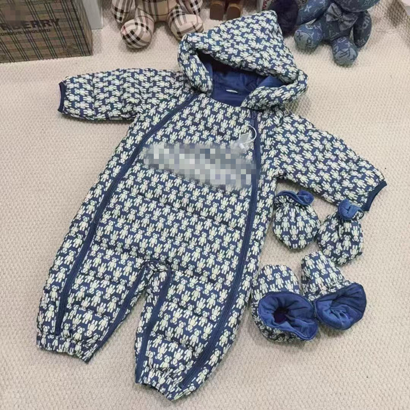 Newborn Baby Down Coat Rompers Brand Babies Winter Jumpsuits Designer Kids Romper Puffer Jumpsuit Fashion Kids Bodysuits