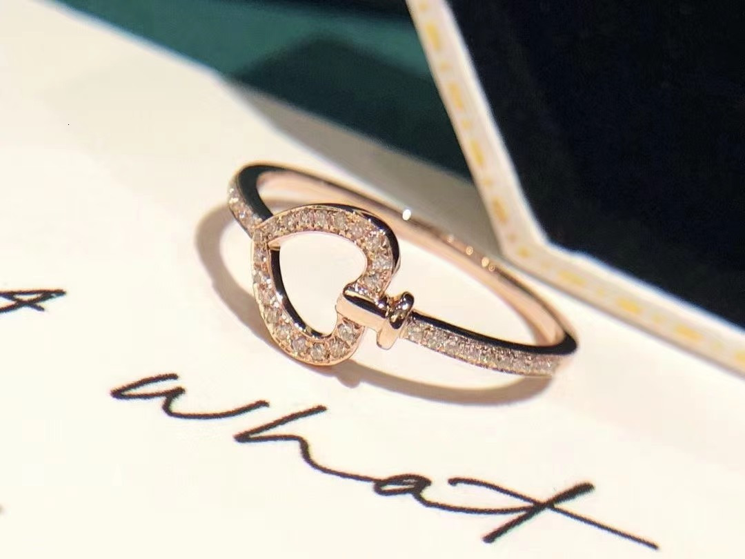 Personality Simple Heart-Shaped Designer Jewelry Wedding Rings For Women European And American Ins Joint Vintage Tail Ring Korean Style ddmyfriend d
