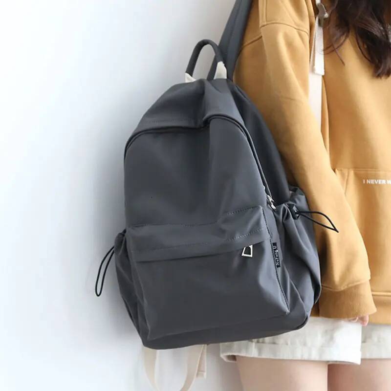 Casual Women New Lightweight Nylon Girls' Backpack Anti Theft Zipper Women's Travel Backpacks Student School Bag