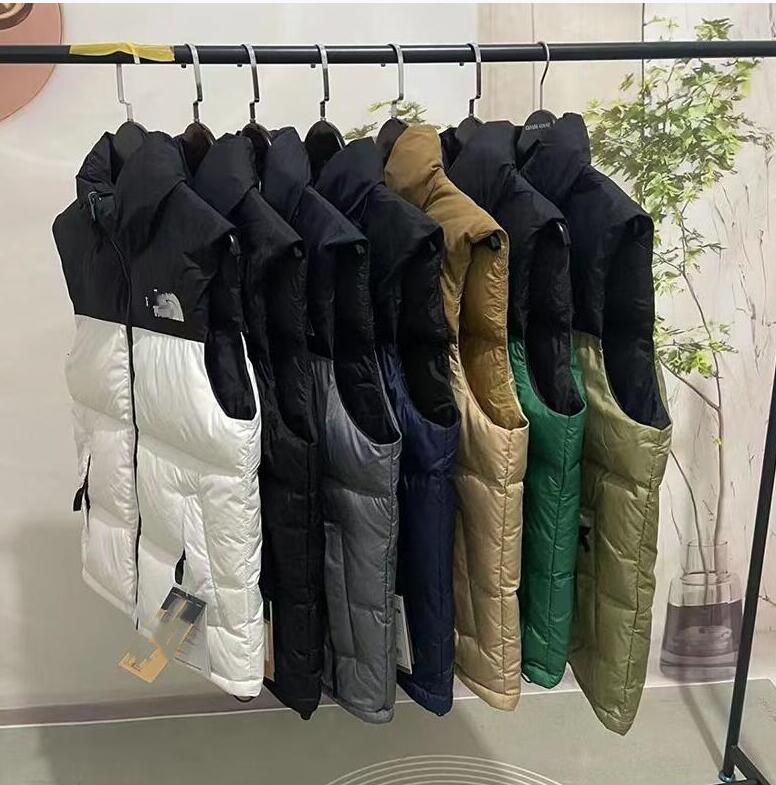 26ss new embrodery small hill Mens women's Winter Designer puffer cotton padded vest mens cotton Down Coat Jackets Womens Sleeveless Outdoor Wa