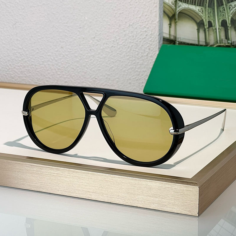 Fashionable and versatile pilot acetate fiber sunglasses luxurious designer sunglasses womens and mens sunglasses 1274 UV400 with box