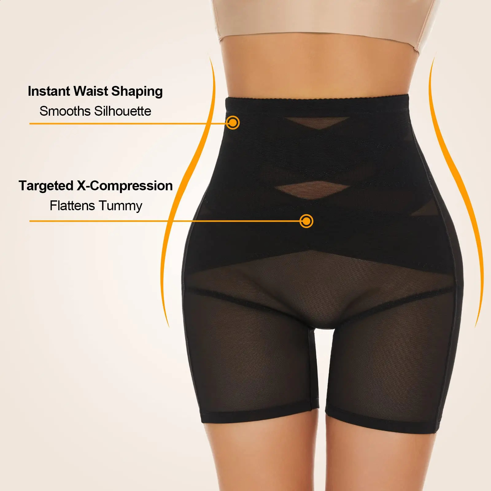 Les pantalons de smeswear féminins sont confortables à la hanche respirante à soulève abdominale un coffre à la taille slim slim shorts 250920