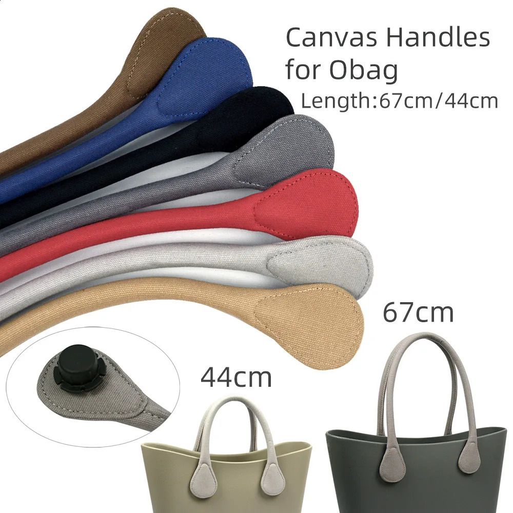 2025 TANQU Long Short Round Solid Color Canvas Fabric Handle for Obag Classic Mini O Bag Womens Shoulder Handbag250920