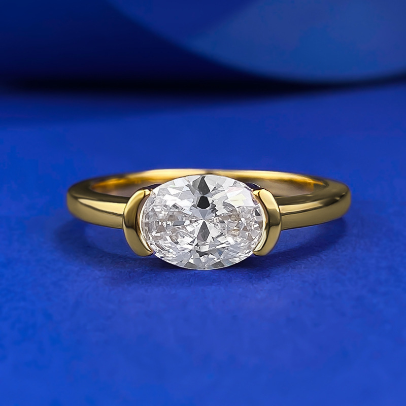 2025 Choucong Anneaux de mariage Bijoux de luxe REAL 100% 925 SERPLAIS SIRGE OVAL COUPE BLANC LAB MISSANITE CZ DIAMOND GEMSTONES PART