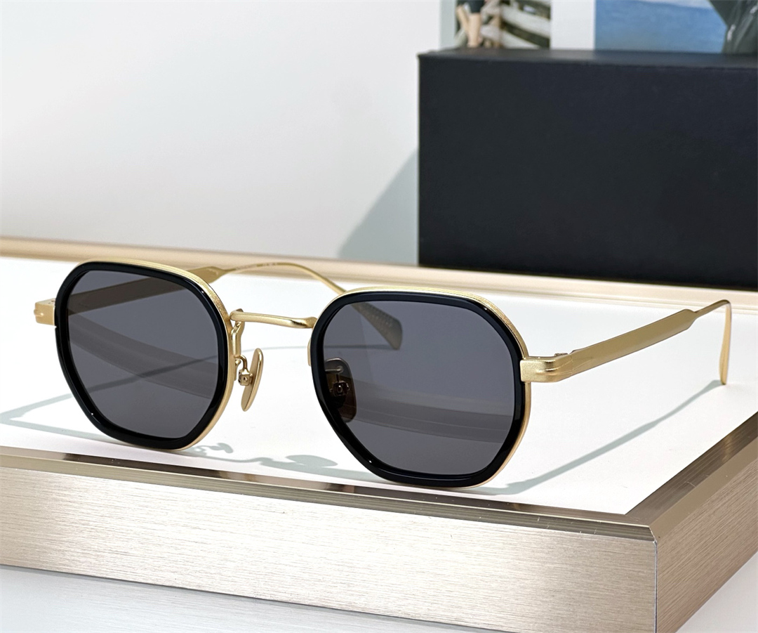 Fashion vintage designer mens sunglasses 1097 classic polygonal matte metal sun glasses summer outdoor avant-garde trend style Anti-Ultraviolet Come