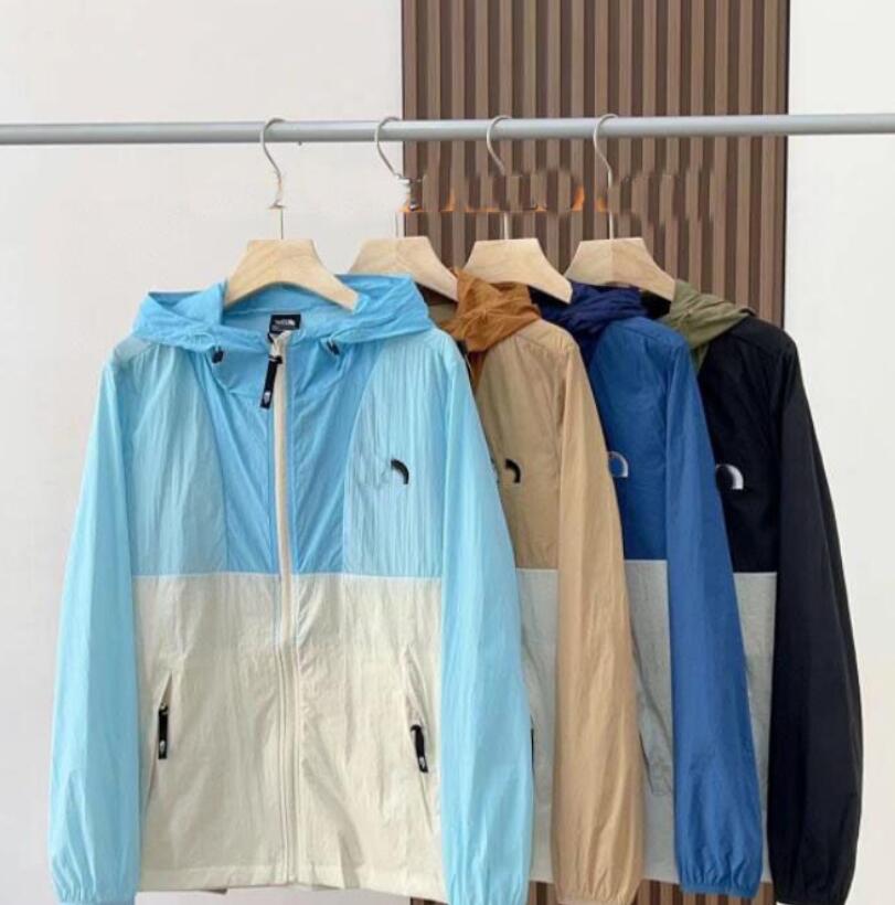 Designer Men's Lightweight Jackets Unisex Oversized Coat Trend Outdoor Climb Running Casual UV Resistant Breathable Hooded Sunscreen Clothin