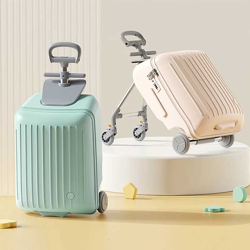 Childrens Baby Walking Luggage 4in1 Kids Can Board the Plane for Travel Travel Trolley Case is Detachable Carryon SuitcaseXJ250922-image-1076242299