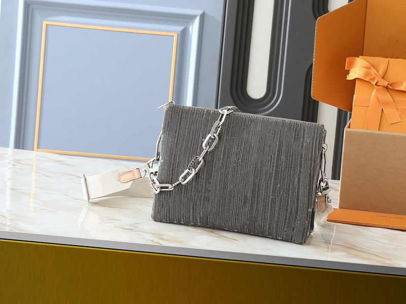 Denim Designer Womens Coussin PM Sacs à bandoulière crossbody sac Gold Chain Totes Hands Sacs Tote Sac Portefeuilles 3 PARTIMES À L'INTÉRIEUR BAC