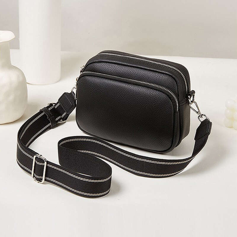 Women's Trendy 2025 New Large Capacity Crossbody Ladies Black Small Square Bag Bags