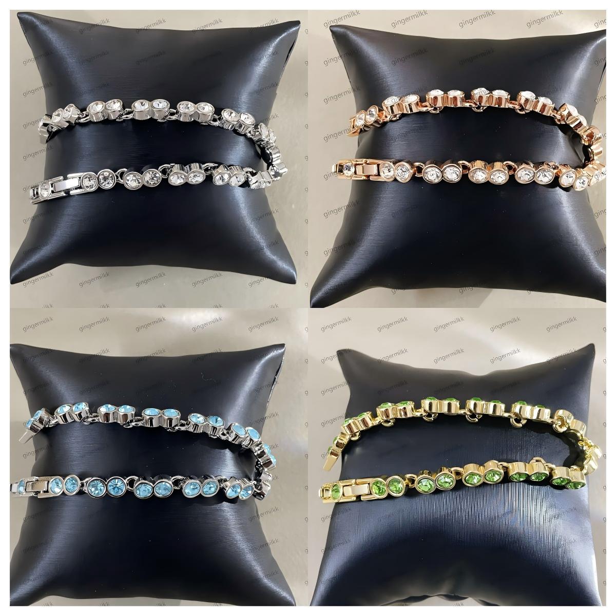 Designer Bracelets With Gift Box Womens Rhinestone Bracelets Crystal Jewelry For Party Valentine's Day Gift