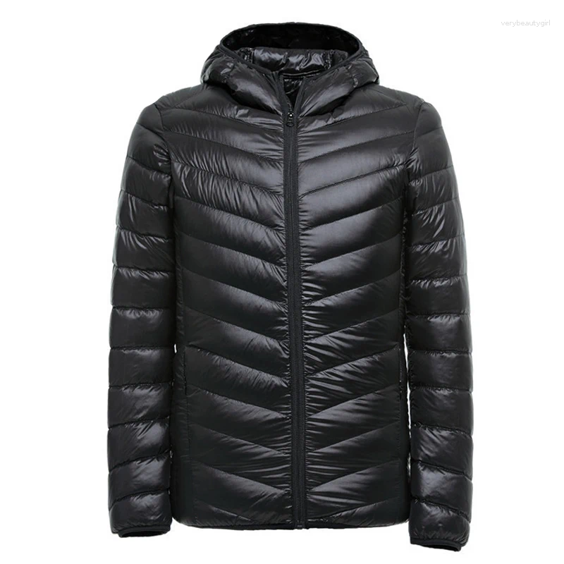 Men's Down 2025 Winter Ultralight Men 90% White Duck Jacket Coat Waterproof Parkas Outerwear MA175