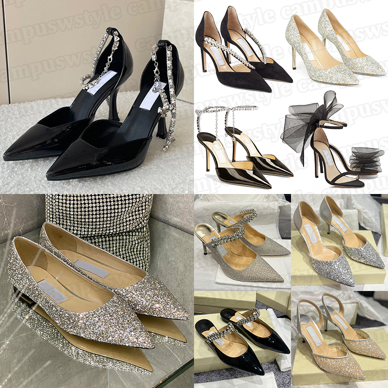 With box designer heel for women luxury dress shoes womens wedding party classic diamond high heels