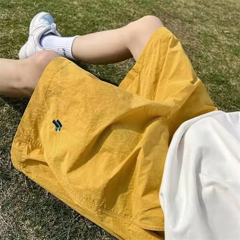 Lettere ricami cargo pantaloncini da bagno pantaloni da bagno in spiaggia estate y2k seta ghiacciata Quickdry fitness jogging da basket palestra y25
