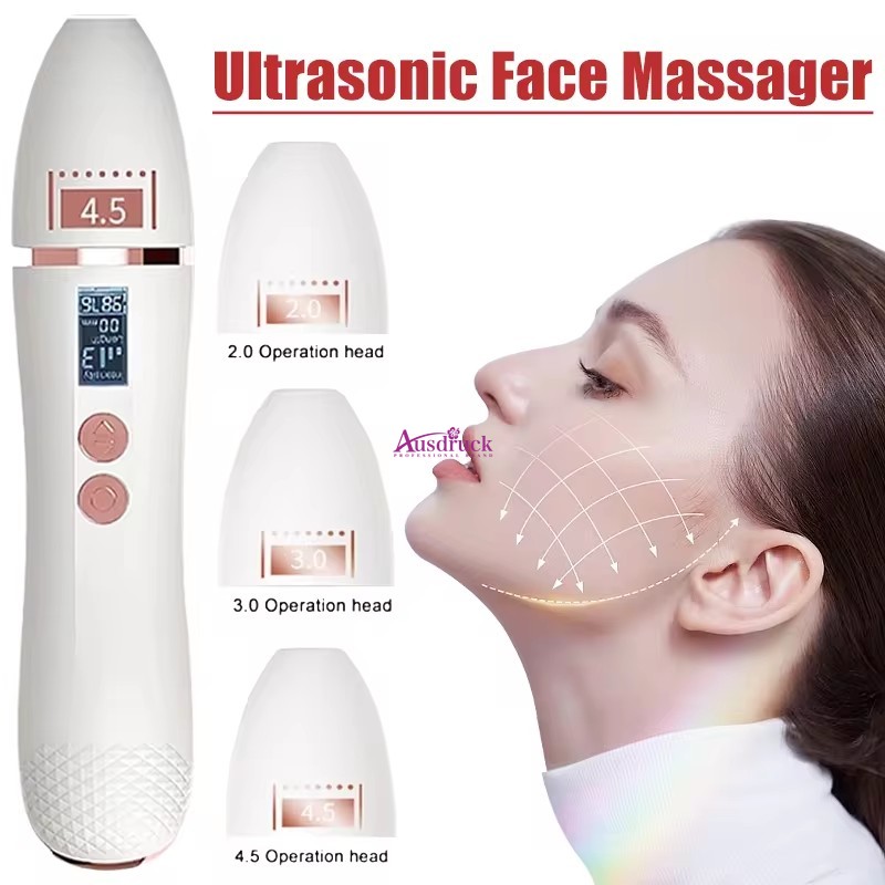 Handheld 7d mini visage ultrasonique soulevant la machine de beauté Machine de beauté Resserrer les rides éliminations anti-vie