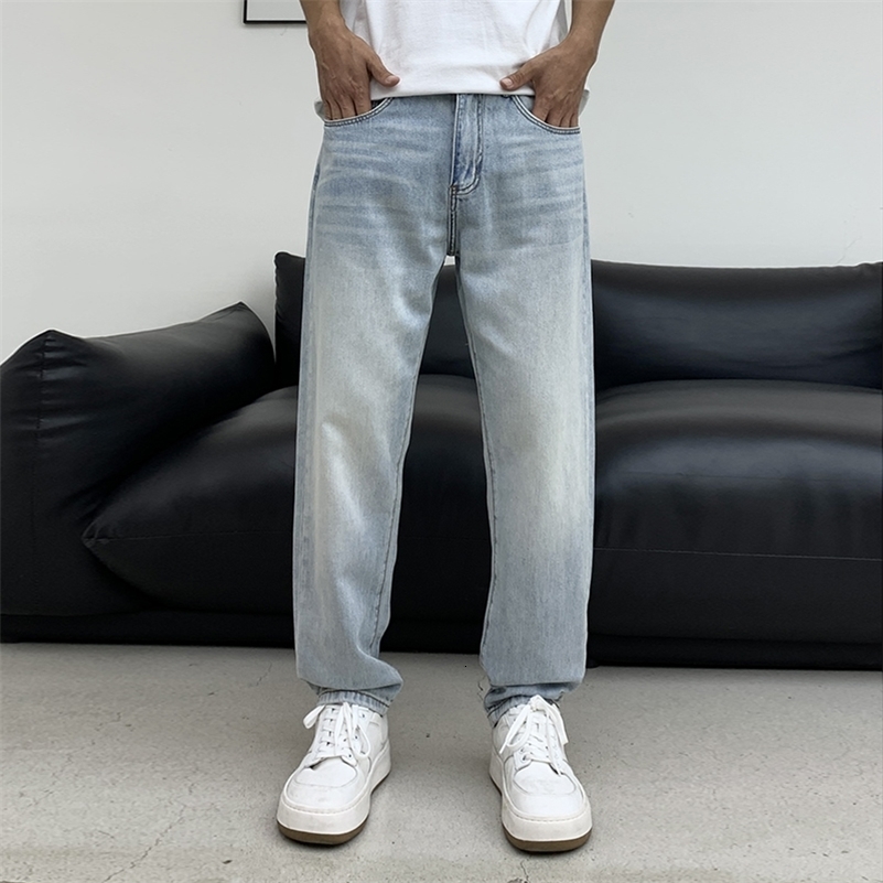 BGC9093 Lysol ice silk jeans mens highend tapered trousers summer thin section y250921